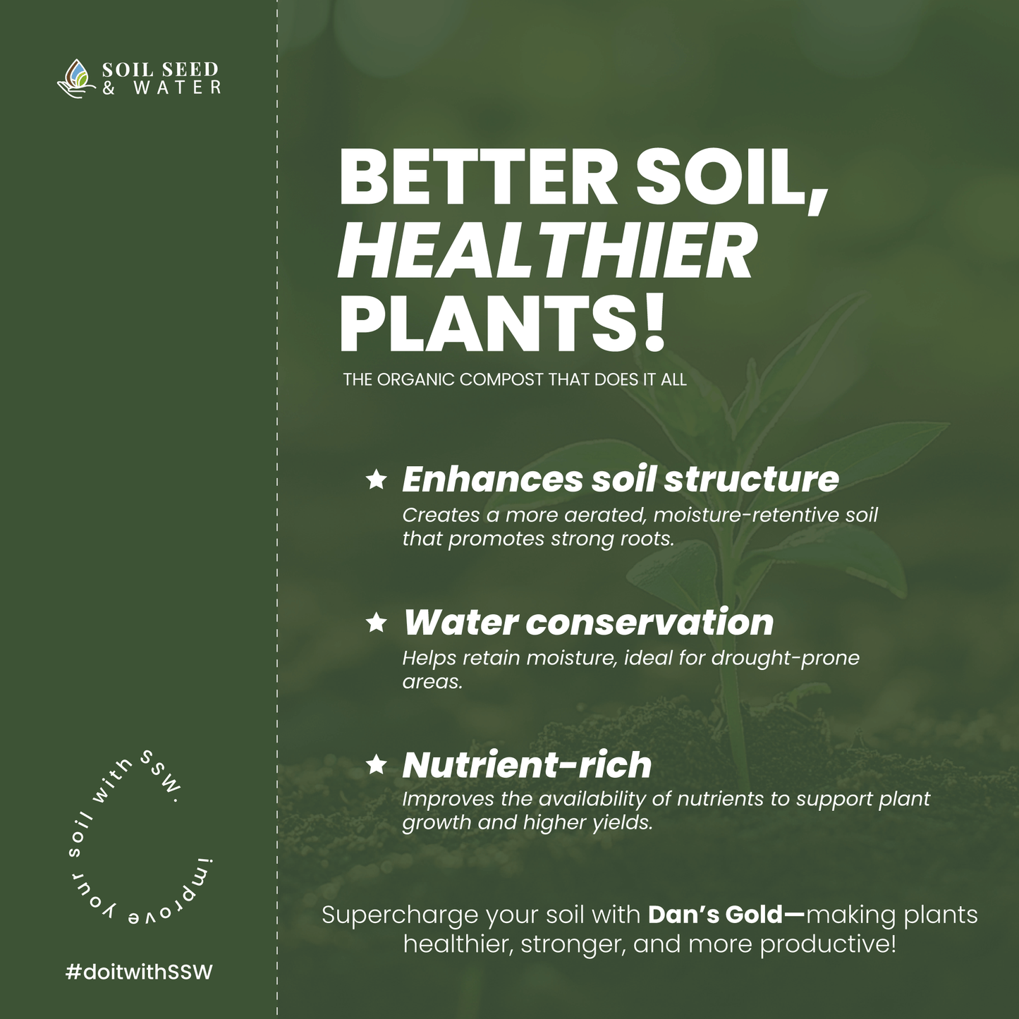 Dan's Gold Organic Dairy Compost