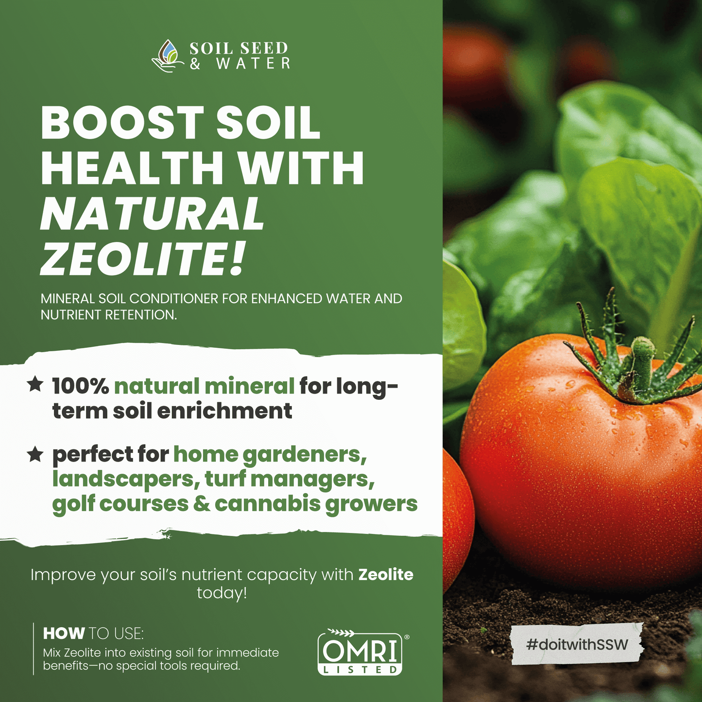 Zeolite: Natural Mineral Soil Conditioner