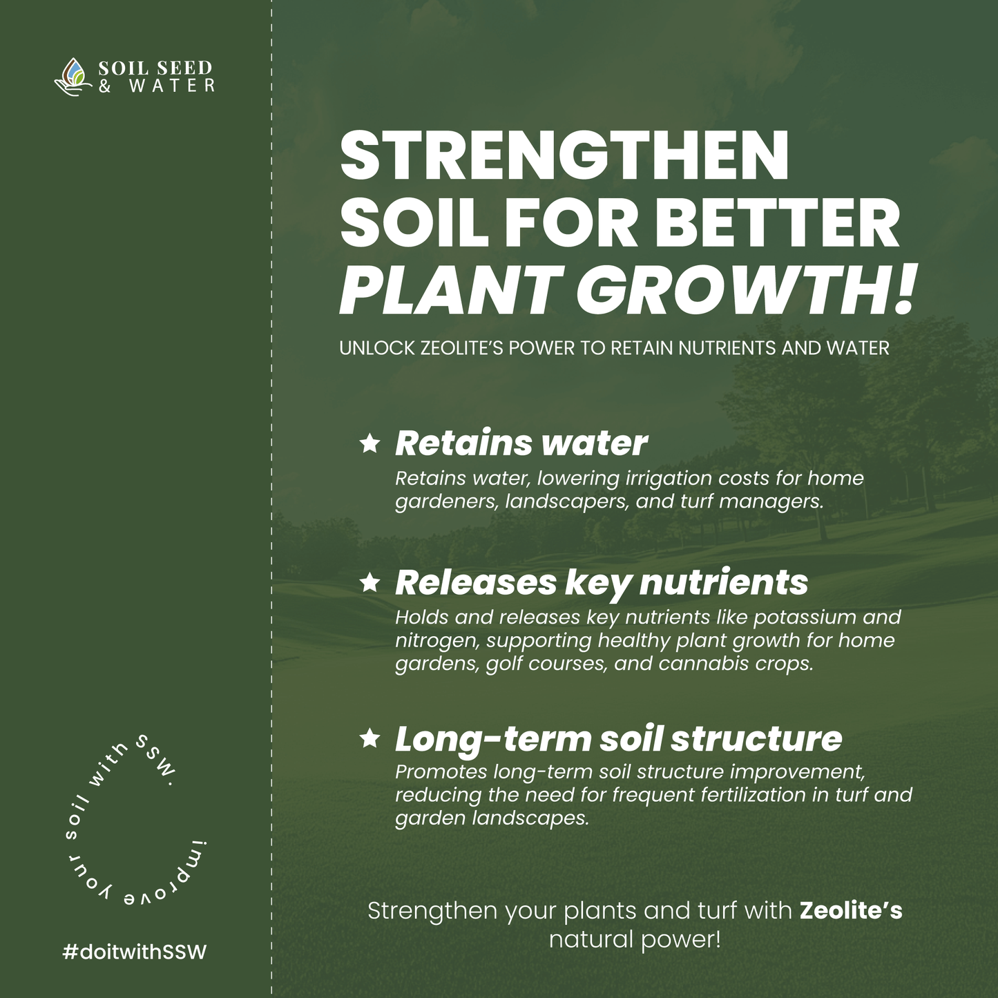 Zeolite: Natural Mineral Soil Conditioner