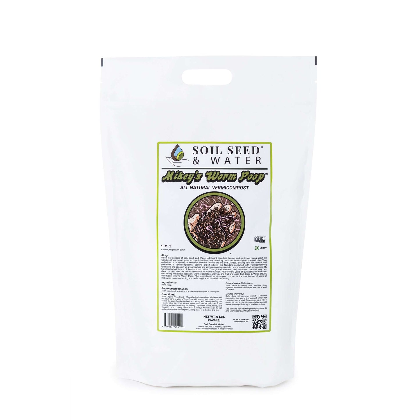 Mikey's Worm Poop Organic Dairy Vermicompost Worm Castings