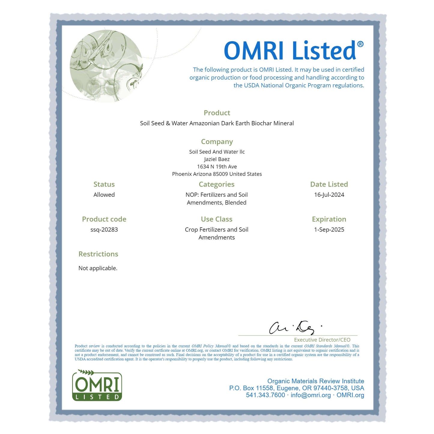 Amazonian Dark Earth Organic Soil Amendment Fertilizer Biochar & Minerals