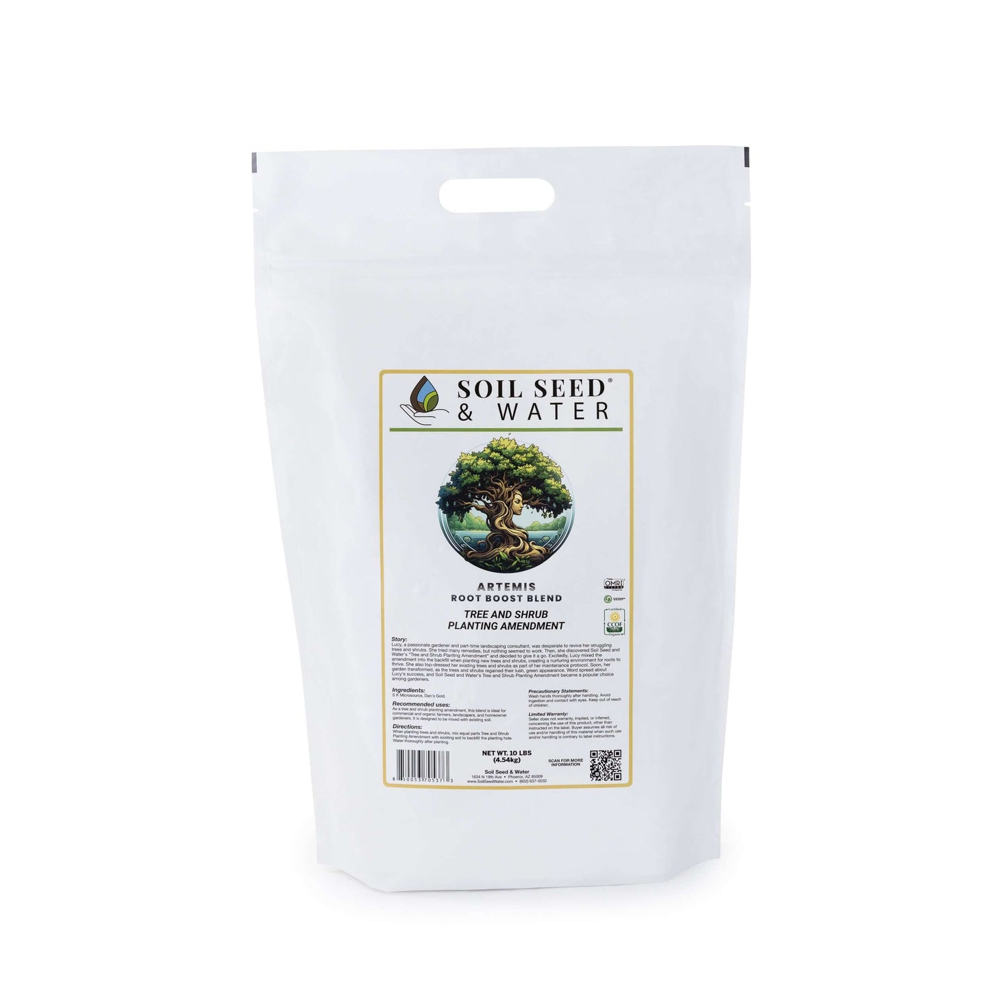 Fertilizante orgánico concentrado para mejorar el suelo de árboles y arbustos Artemis RootBoost