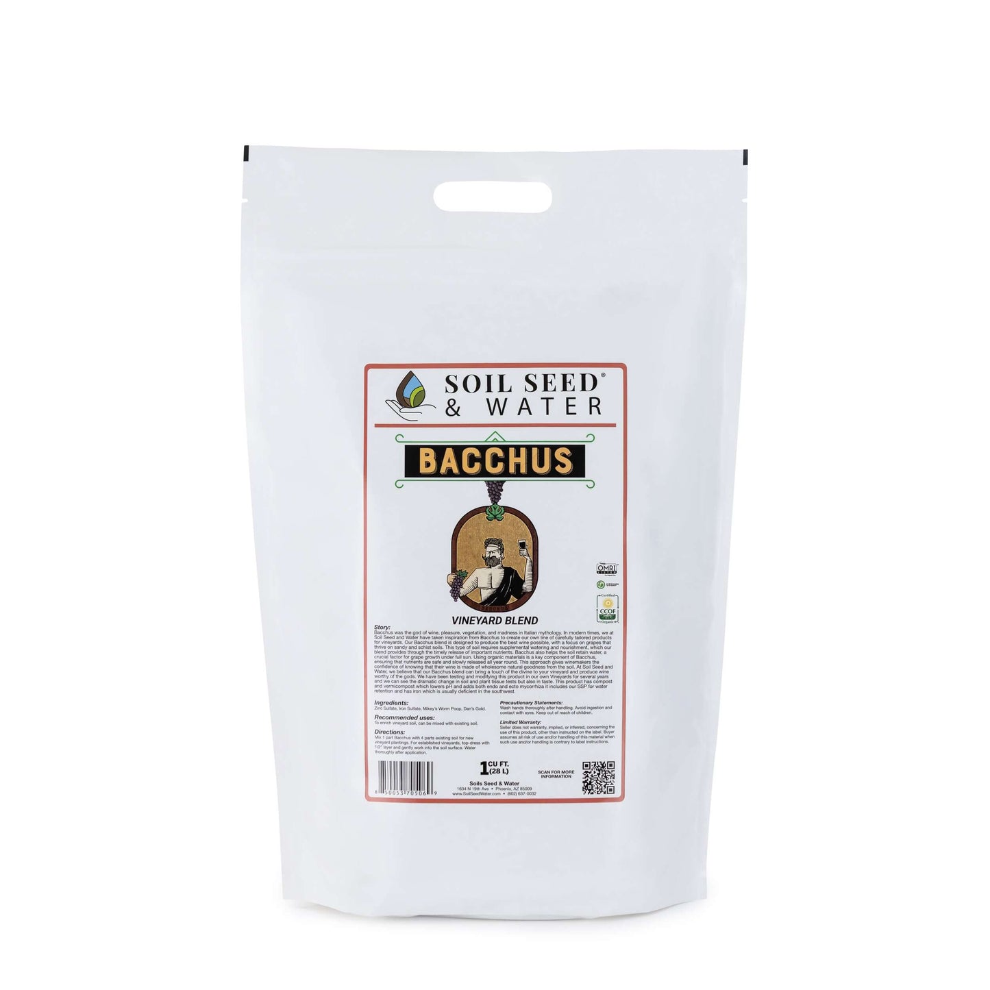 Bacchus Concentrated Organic Soil Amendment Fertilizer for Grape vines