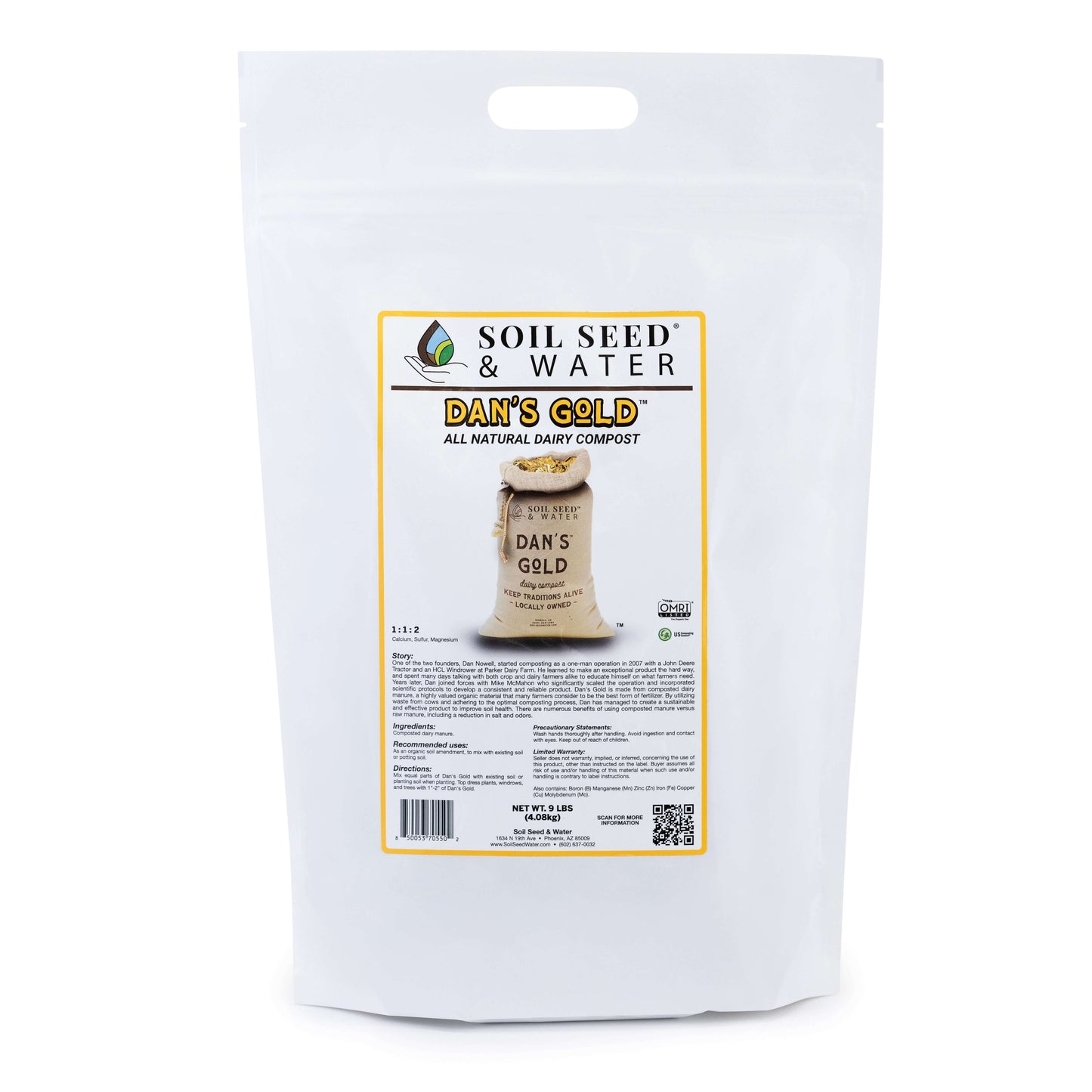 Dan's Gold Organic Dairy Compost