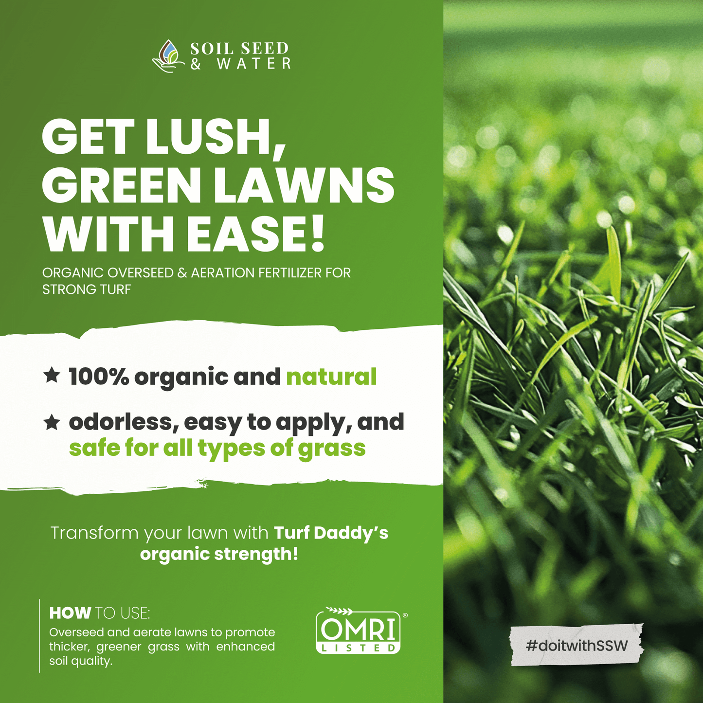 Turf Daddy Concentrated Organic Soil Amendment Fertilizer