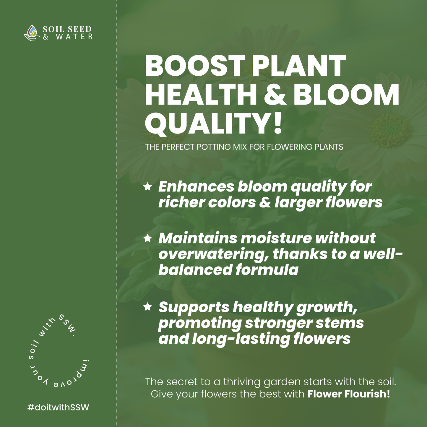 Flower Flourish: Flowering Plant Potting Mix