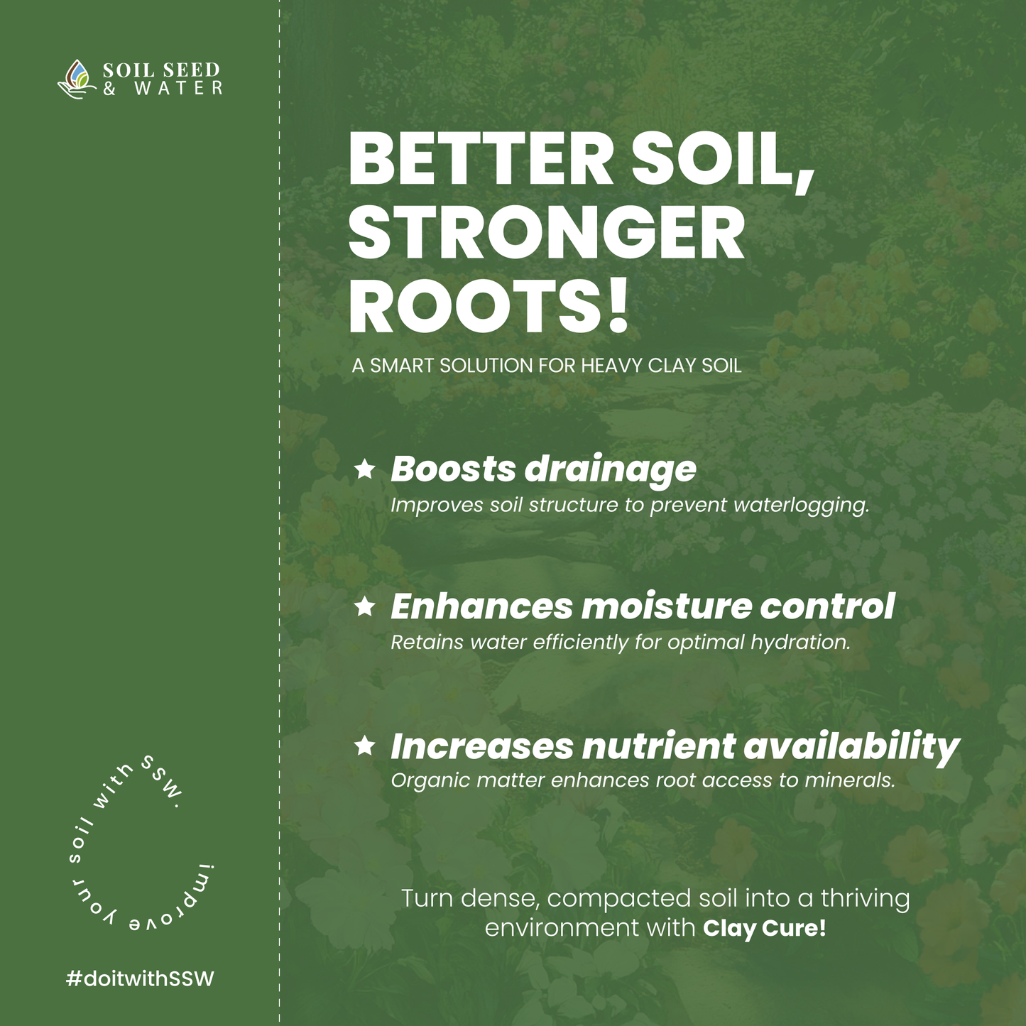 Clay Cure: Clay Soil Drought Blend for Improved Soil Balance