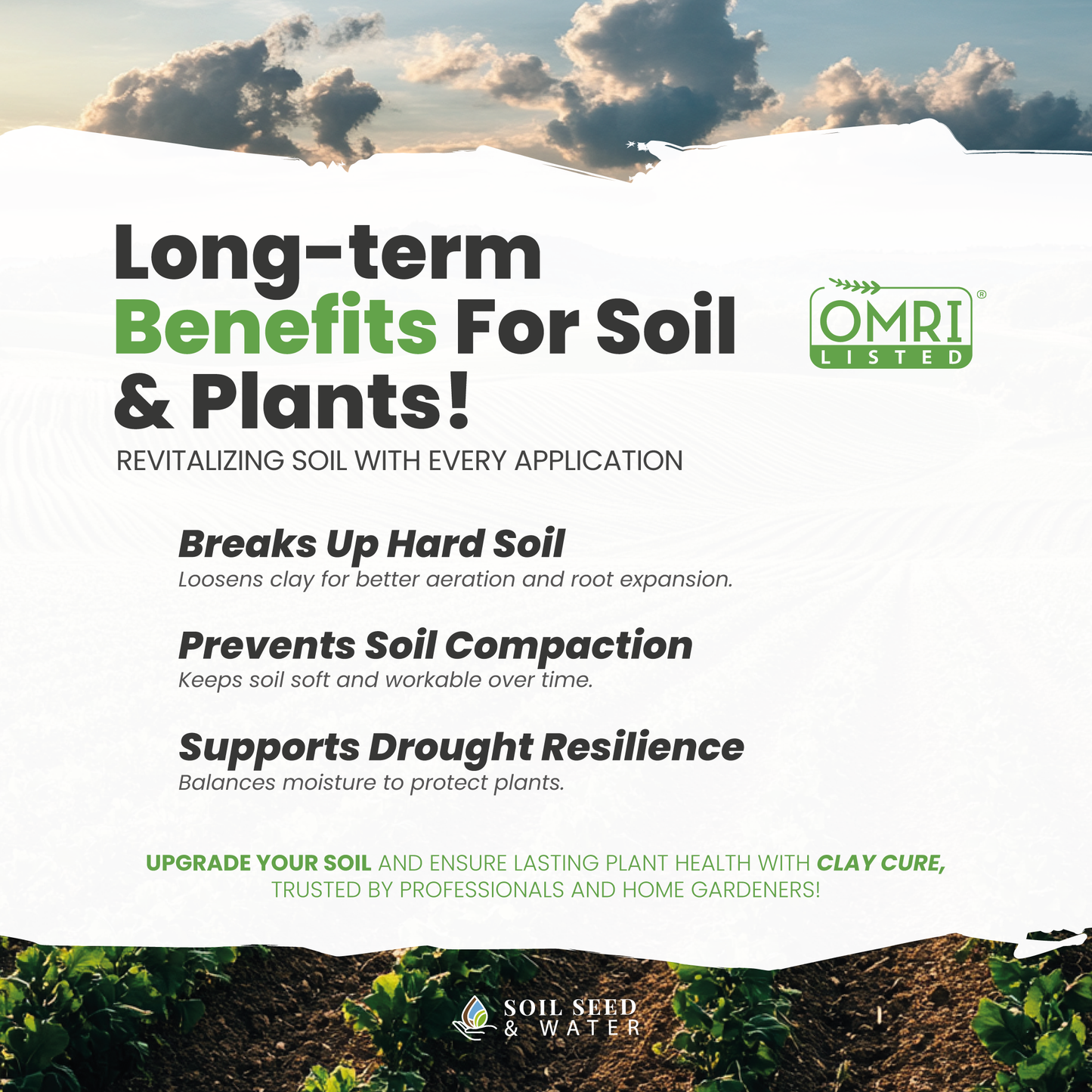 Clay Cure: Clay Soil Drought Blend for Improved Soil Balance