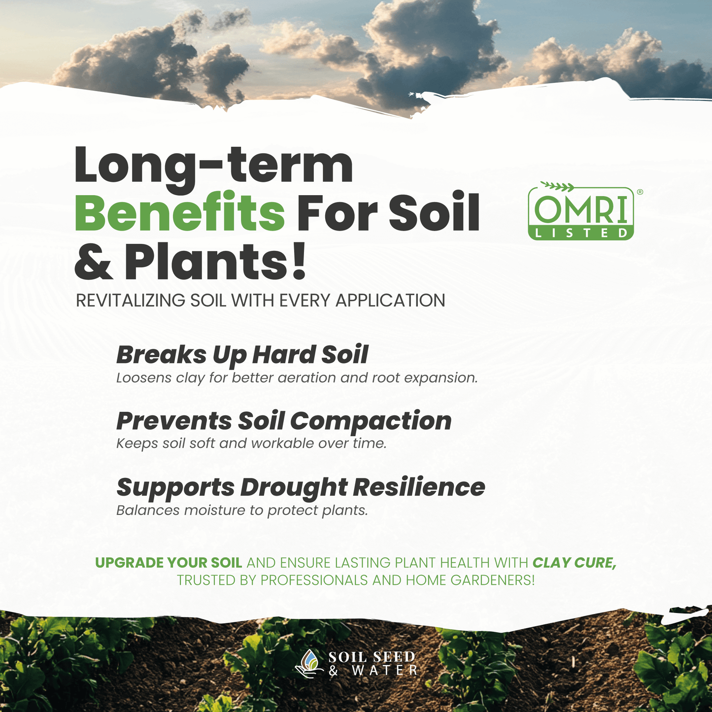 Clay Cure: Clay Soil Drought Blend for Improved Soil Balance