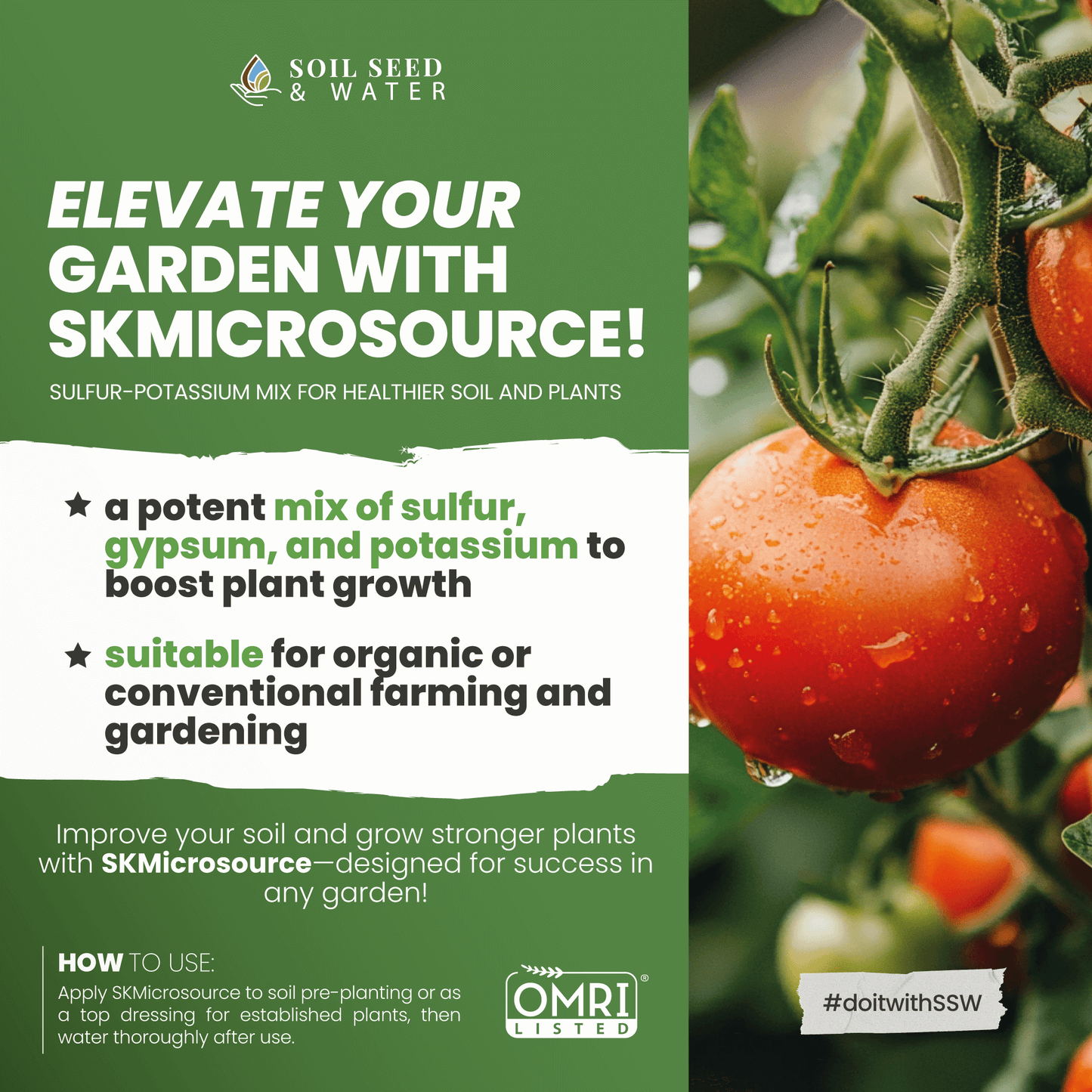 SKMicrosource: Sulfur-Potassium Nutrition Boost