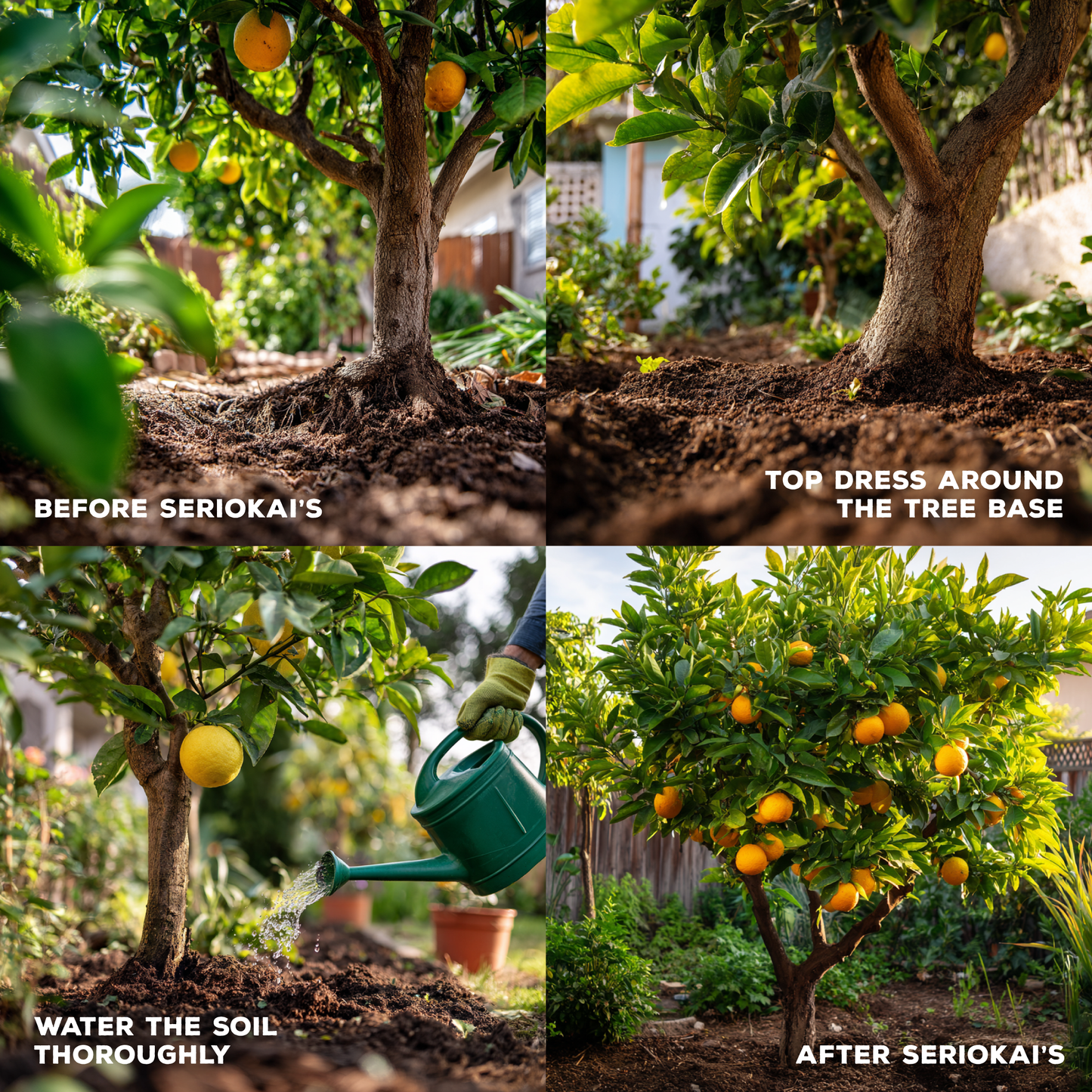 Seriokai's Secret Blend Concentrated Organic Soil Amendment Fertilizer for Avocado and Citrus Trees
