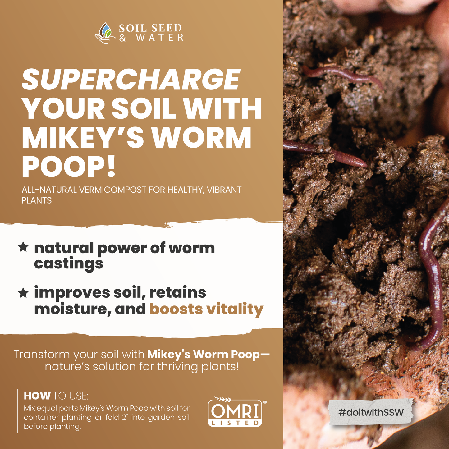 Bundle : Artemis Root Boost Soil Amendment  + Worm Castings & Dairy Compost