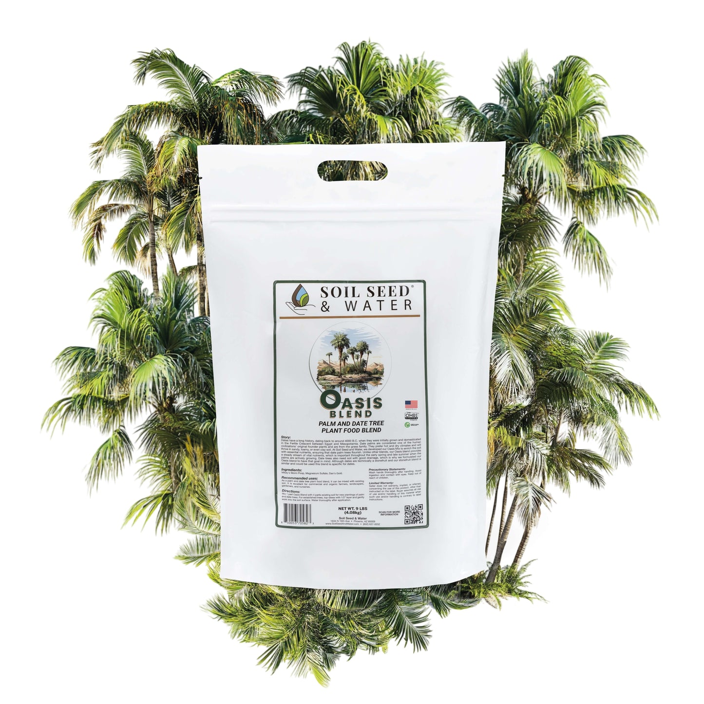 palm tree plant food Oasis Blend Concentrated Organic Soil Amendment Fertilizer for Palm & – Soil Seed & Water
