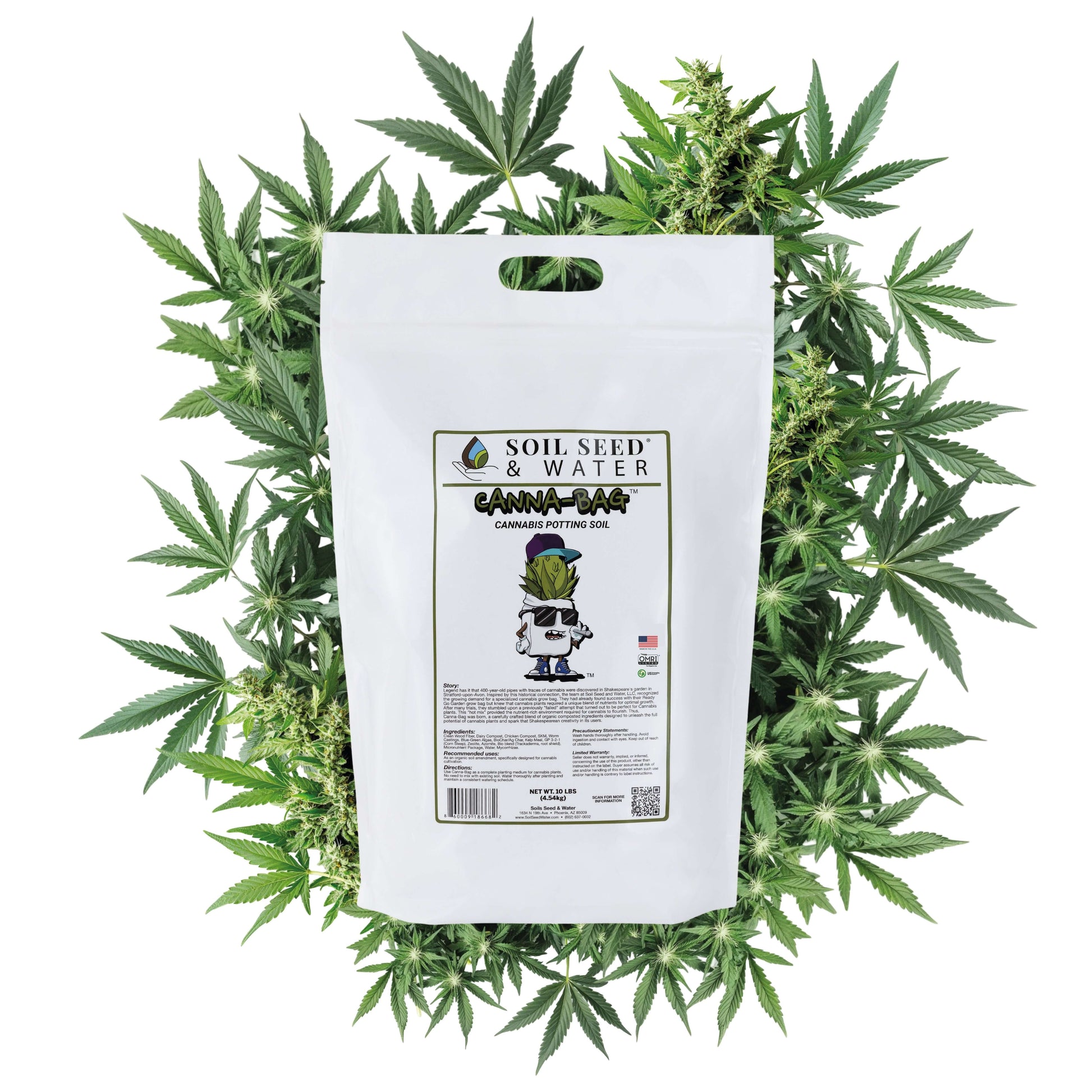 potting soil for weed plants CannaBag Organic Potting Soil for Cannabacae family of plants – Soil Seed & Water
