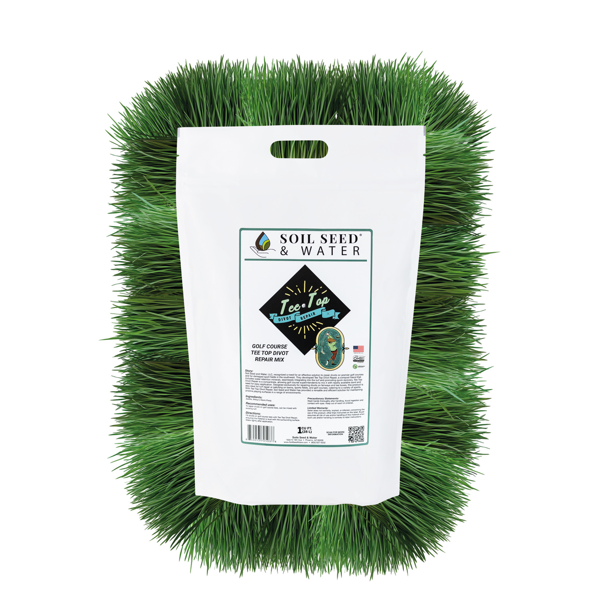 Tee Top Divot Repair Blend – Soil Seed & Water Tee Top Divot Repair Blend – Soil Seed & Water