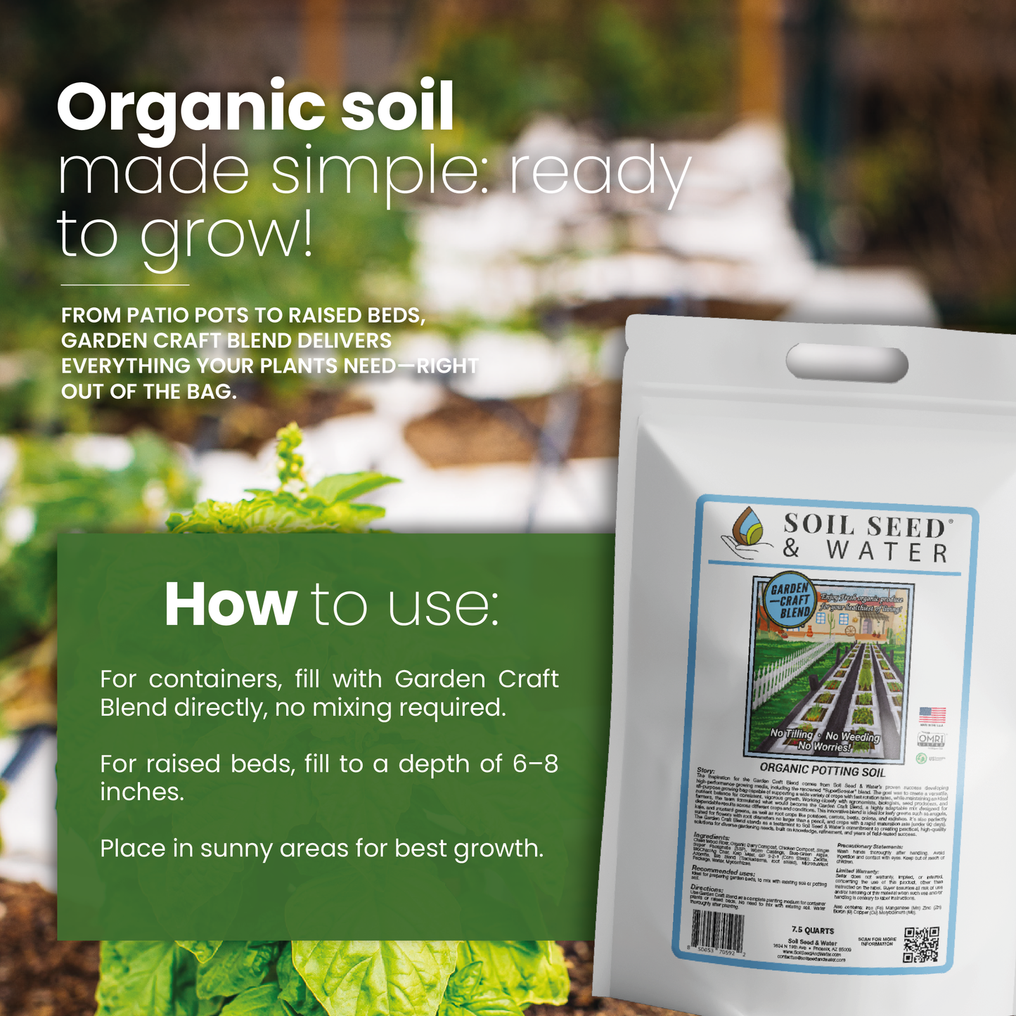 Garden Craft Blend - Organic Potting Soil