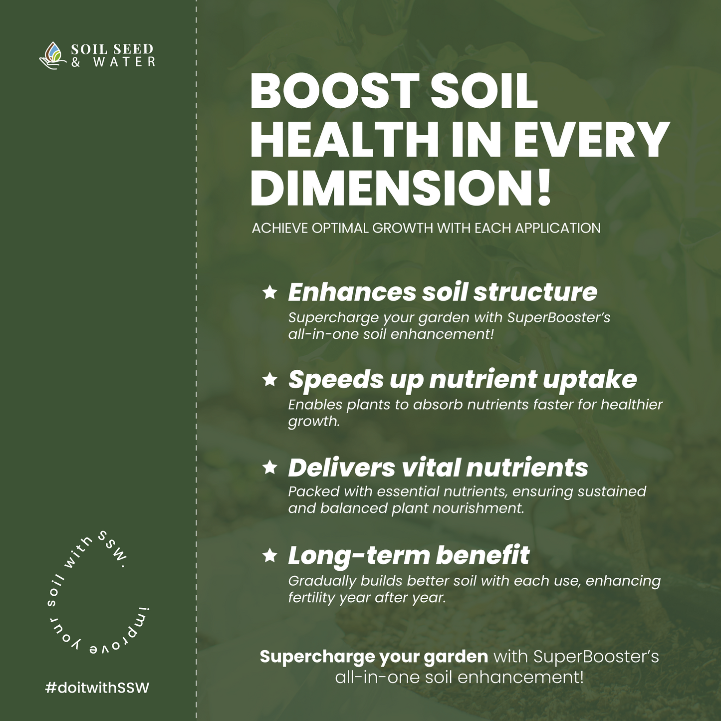 SuperBooster Concentrated Organic Soil Amendment Fertilizer