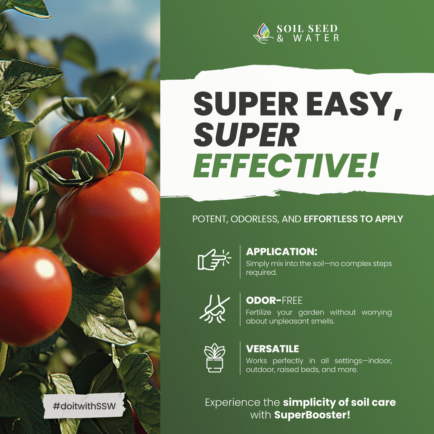 SuperBooster Concentrated Organic Soil Amendment Fertilizer