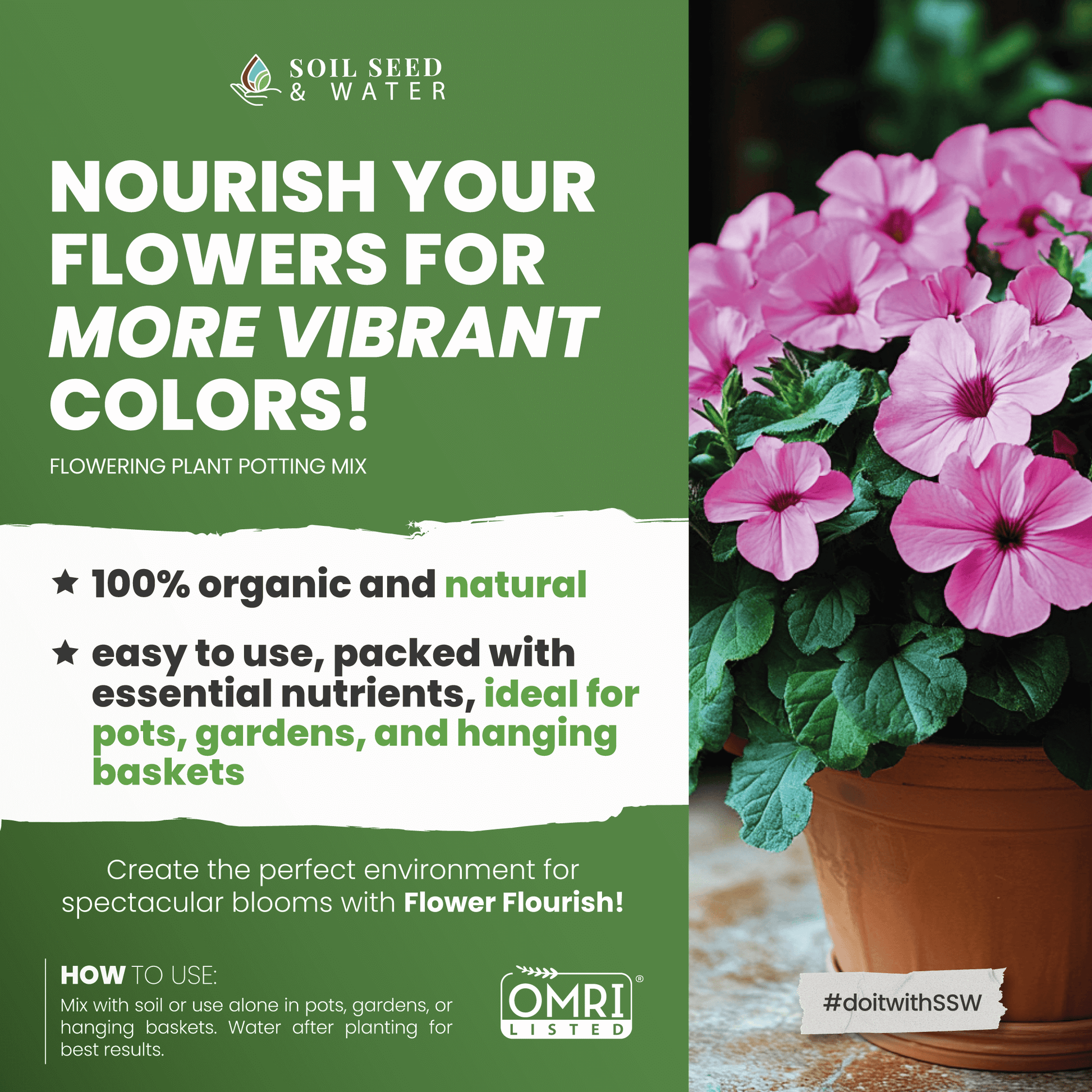 best potting mix for flowers Flower Flourish - Flowering Plant Potting Mix