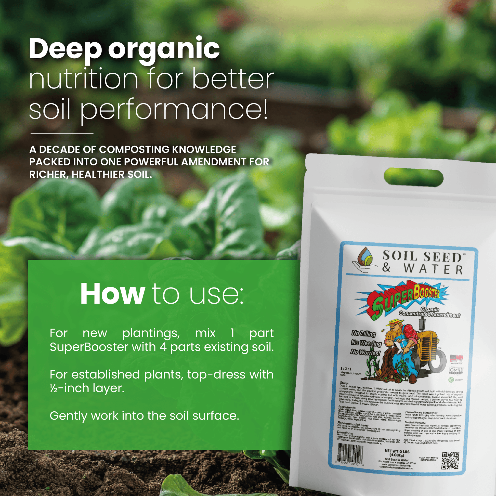 super fertilizer for plants SuperBooster Concentrated Organic Soil Amendment Fertilizer – Soil Seed & Water