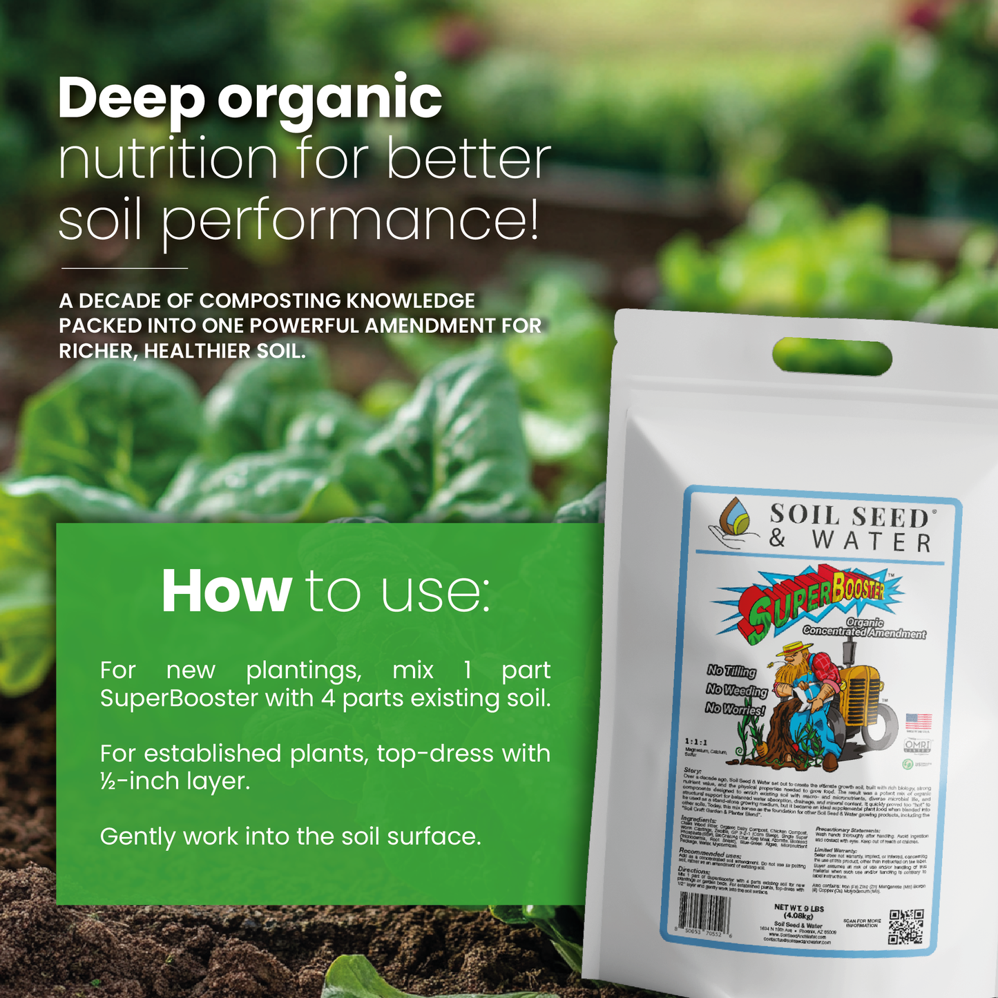 SuperBooster Concentrated Organic Soil Amendment Fertilizer